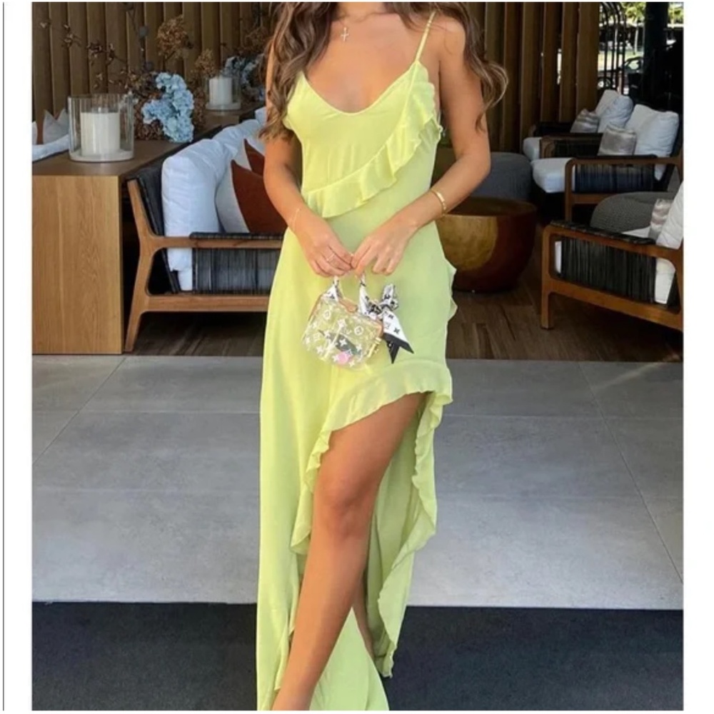 End Of The Road Maxi Dress Matcha White Fox Boutique